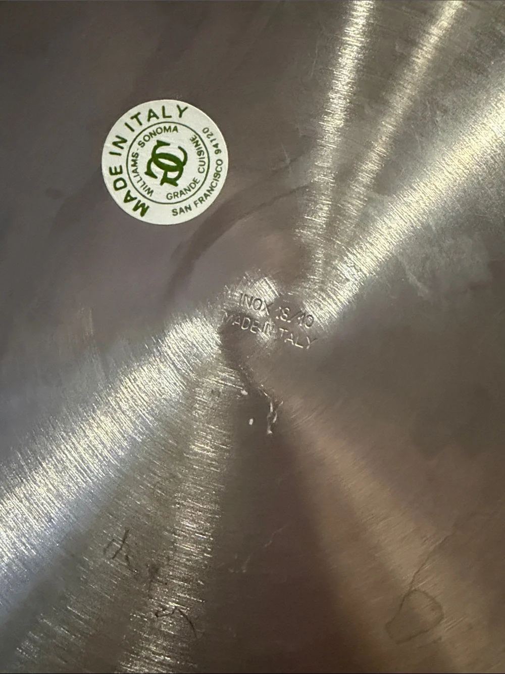 Williams Sonoma Polished Stainless Steel Ice Bucket